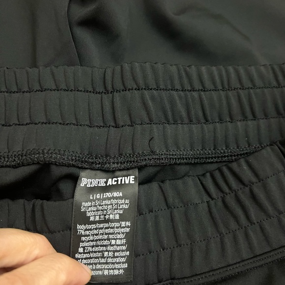 Victoria’s Secret PINK Active Joggers Black Size Large | High Rise 27” Inseam - Picture 2 of 2